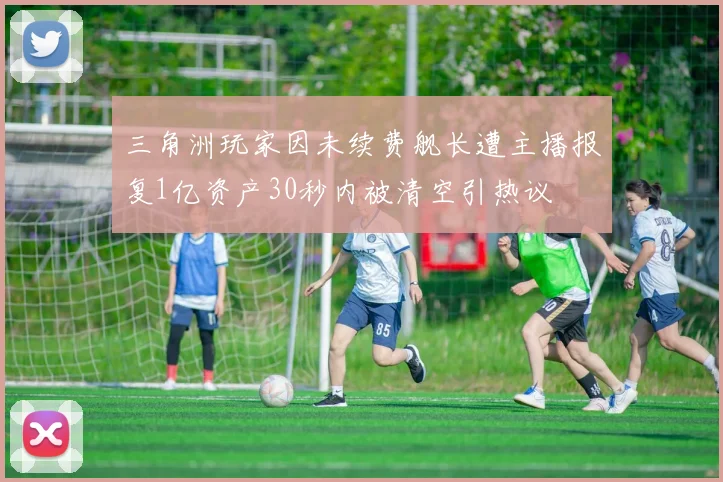 三角洲玩家因未续费舰长遭主播报复1亿资产30秒内被清空引热议